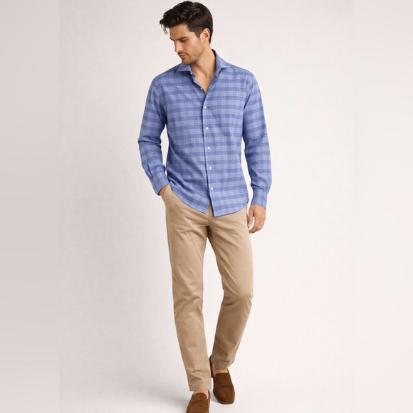 Michael Kors Other - Michael Kors‎ Non-Iron Blue Plaid Dress Shirt | 16.5 / 32-33 | Excellent